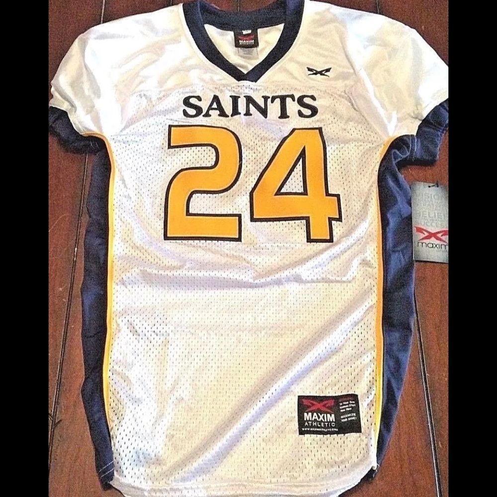 Saints Bomber Youth Large Game Jersey Maxim FS NWT